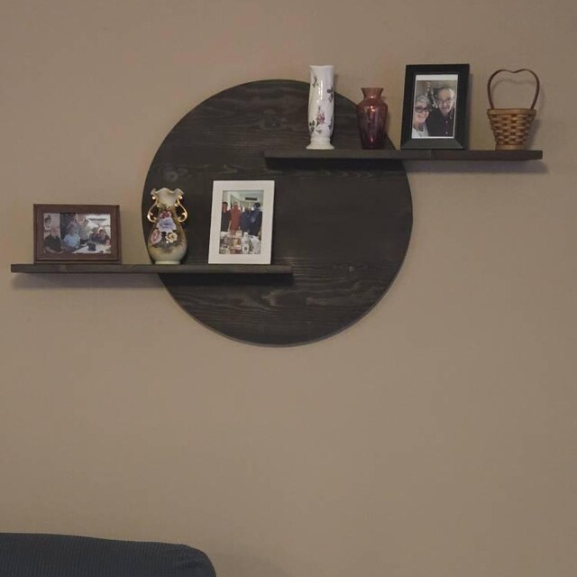 Circle Frame Shelfスペースエイジ モダン Extra Large Circle Shelves Circle Frame Floating Shelves Floating