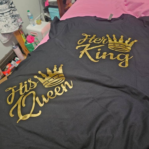 Lover Her King His Queen Crown Letter Collares Pareja | Cuotas Sin Inter&eacute;s