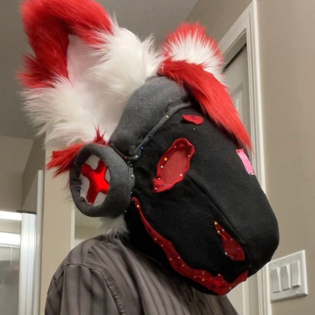 Protogen Fursuit Head Template Digital PDF Pattern for DIY 