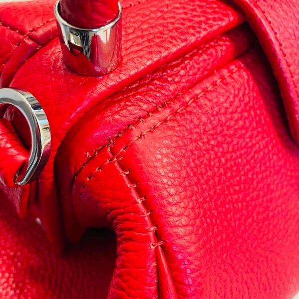 Leather bags 2021 new summer Lingge leather retro Doctor Bag Fashion Shoulder Bag hand