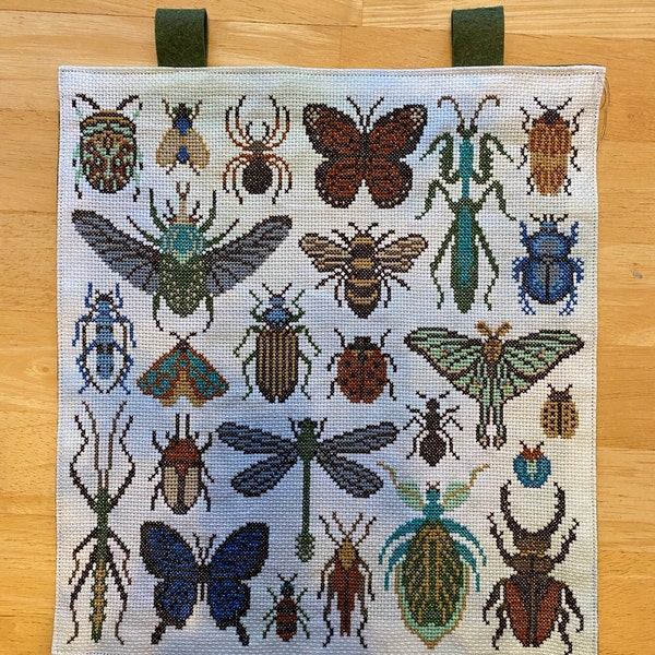 Insects Cross Stitch Pattern: Entomology Bugs Embroidery (PDF Download ...