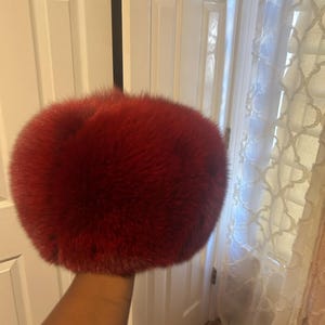Genuine Flamingo Pink Fox Fur Bolero Shrug