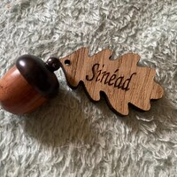 Homoyoyo Eichel Anhänger Set - 4 Stück Holz Charms Für Schmuck DIY