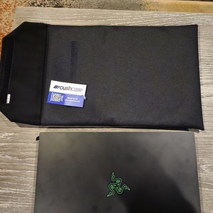 Razer Blade 15 Sleeve Case 2018 2023 Handmade Black Canvas Etsy