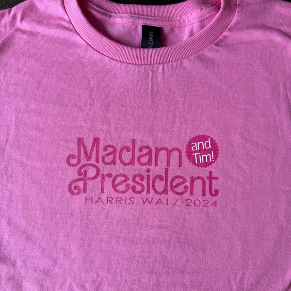 T-shirt Personnalisable Kamala Harris / Teelection 2024 - Unisexe, Coton, Coupe Régulière