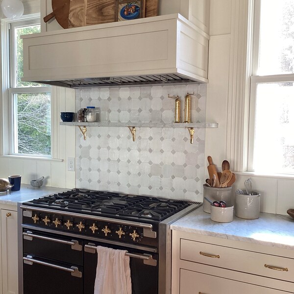 Brushed Antique Brass - Shelving Brackets - The Home Depot