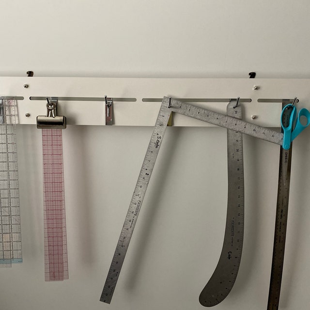 Ruler Rack for Sewing & Quilting Rulers /quilt Ruler Holder/ Holds 42 Rulers  Sewing Room Organization/wallmounted 