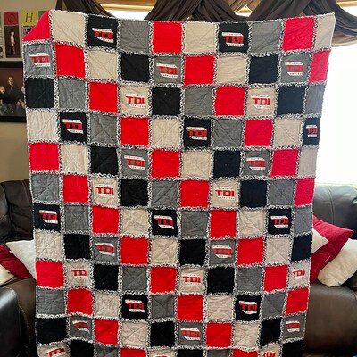 Royal Rag Quilt/custom Rag Quilt - Etsy