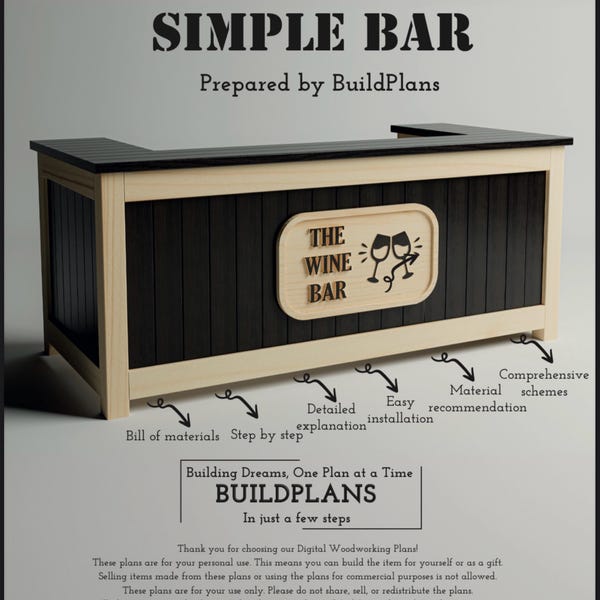 DIY Bar Plans - Indoor Bar Plan Step by Step - Outdoor Bar Plan ...