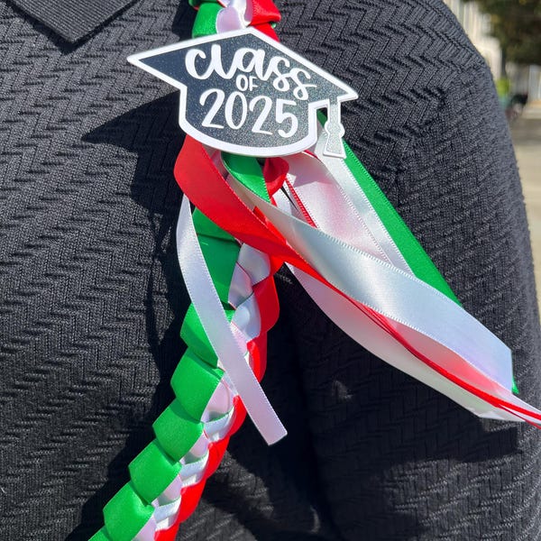 Customizable Graduation Ribbon Lei | Class of 2025 | Seniors ...