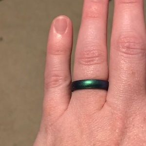 Rubber Rings For Men Knot Theory Enchanted Green Pyramid Stackable