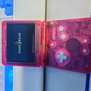 Nintendo Gameboy Advance SP Unique Color Combination Retro Modded Console: IPS V2 Installed and ...