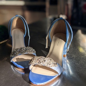 navy and pearl shoes