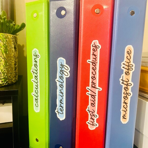 Custom Notebook Labels for School // Notebook Decoration Stickers ...