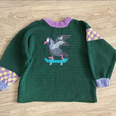 Fishy Aleks Crochet Sweater PATTERN ONLY - Etsy