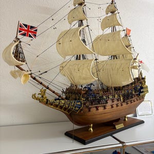 日本入手困難 Le Soleil  モデル船 Soleil Royal 1669 Wooden Ship Model 88cm (35