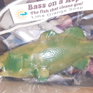 Bass Fish Soap on a Rope, Handmade Soap Bars, Made in the USA (Pack of 3)#  : Beauty & Personal Care 
