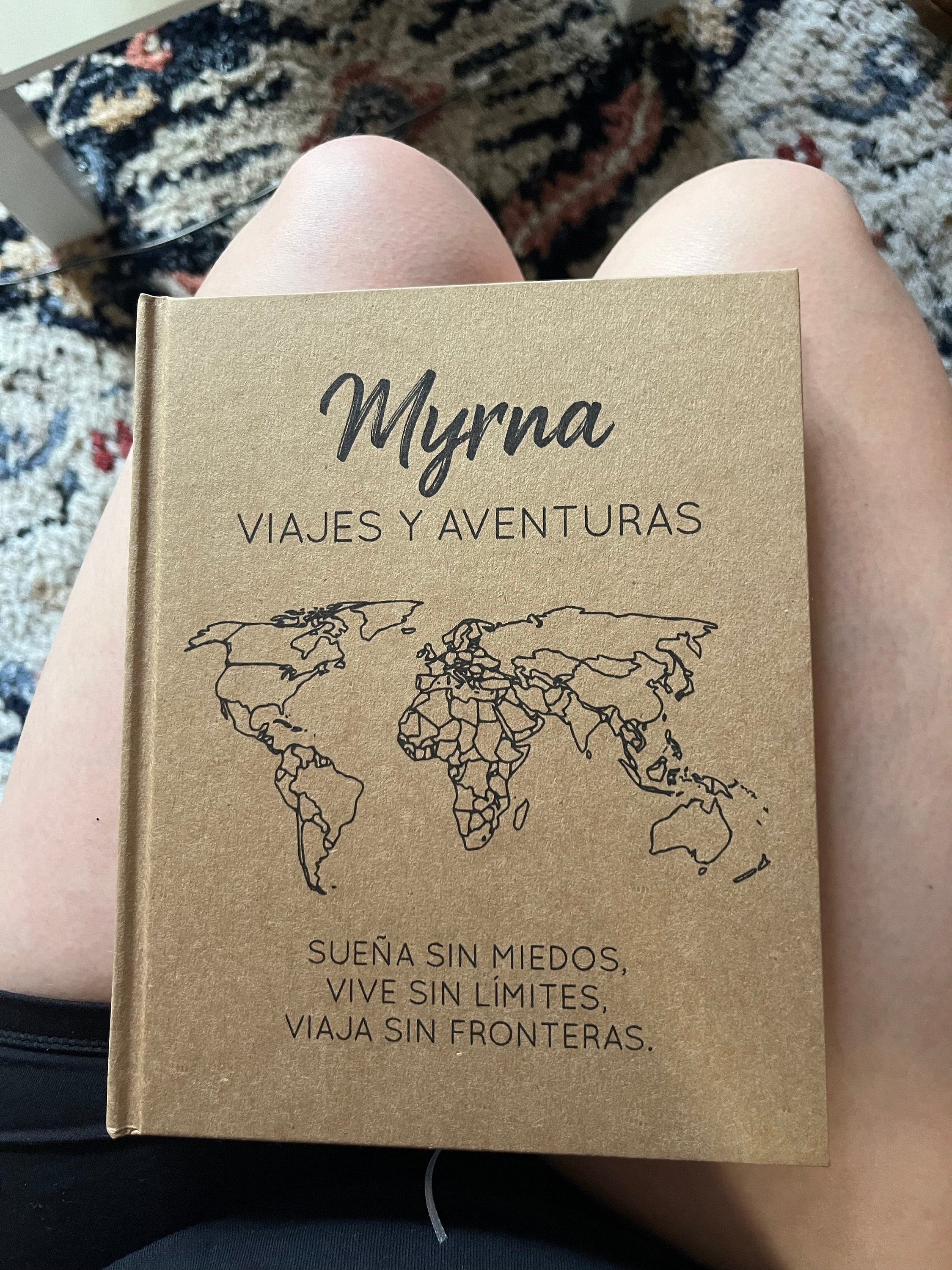 Custom World Travel Journal · Gap Year Plan Notebook · Holiday Gift Book for Him, Kids, Niece, Nephew · Globetrotter Adventure Planner