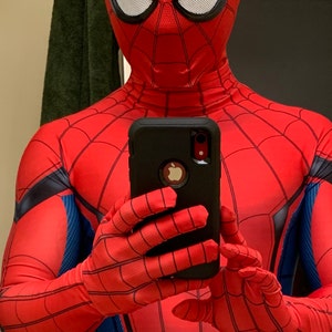 組み立て済みスパイダーマンマスク トム・ホランド レプリカ フェイス