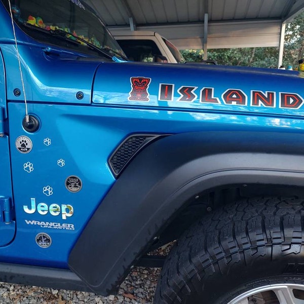 Jeep Emblem Overlay Decals – Camo Print | Fits Wrangler JL, JK, TJ & YJ