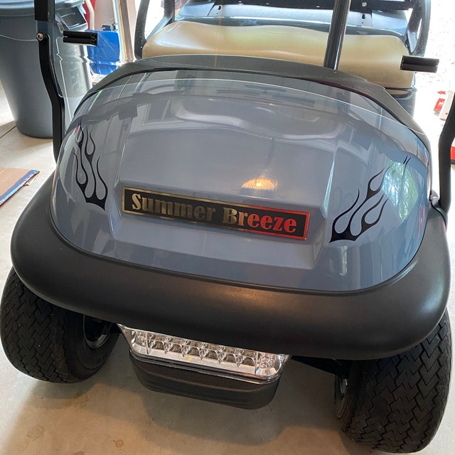 Upgrade Your Club Car DS with a Unique Golf Cart Emblem - Personalized  engraved and measuring 17-3/4 inches by 2-1/4 inches