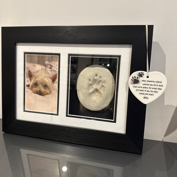 Pet Loss Memorial Plaque, Bereavement Paw Print Keepsake to Remember a ...