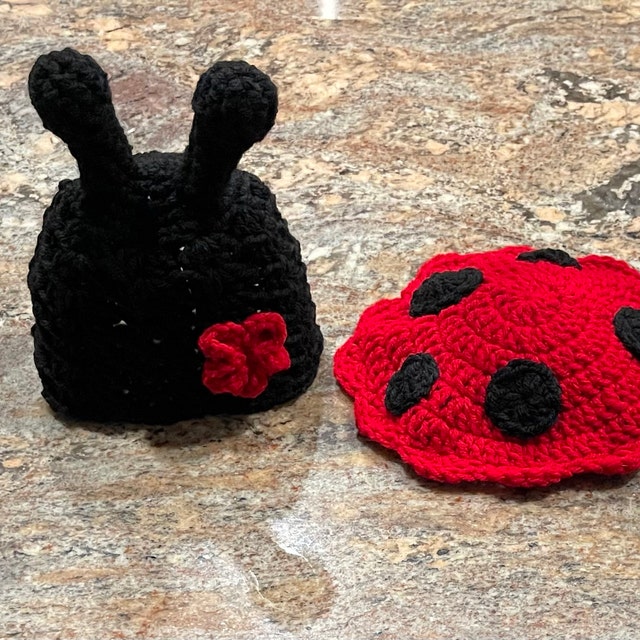 A customer's finished Ladybug and Bunny Newborn Crochet Patterns