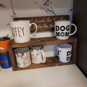 Coffee Mug Shelf, Coffee Mug Rack, Coffee Mug Storage, Coffee Cup