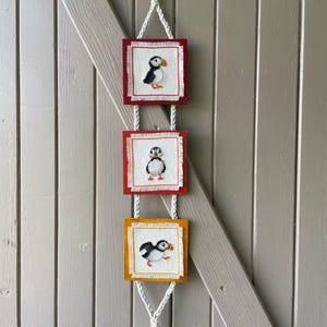 Puffin Cross Stitch Pattern PDF Bundle - Set of 3 Puffin Patterns