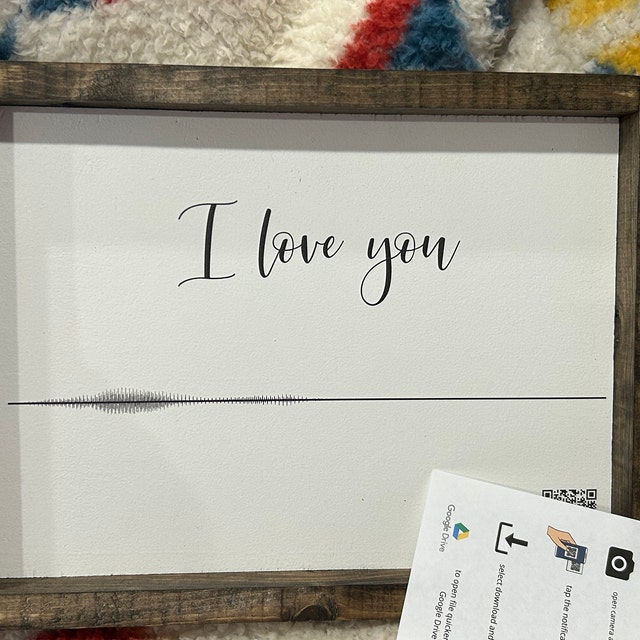 QR Voicemail Frame, Custom Memorial With QR Code and QR Voicemail Frame, Custom Memorial With QR Code and