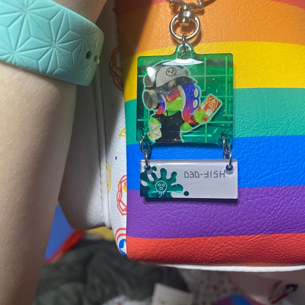 Splatoon Side Order - Agent 8 Dedf1sh Color Chip Linked Glitter Epoxy ...