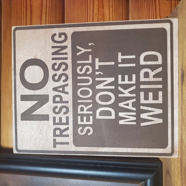 No Trespassing Schild 20,3x30,5 Cm Mit Metallpfählen - Privatgrundstück Warnschild Für Garten