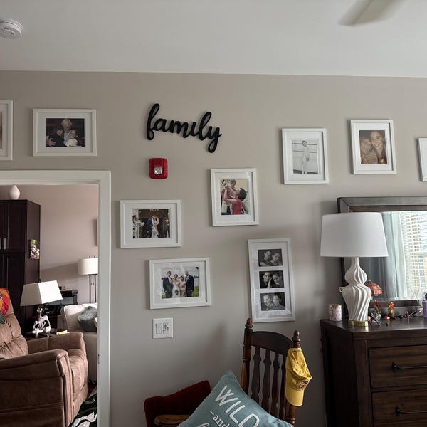 Family Wooden Sign | Large Family Wood Word Sign |family Room and ...