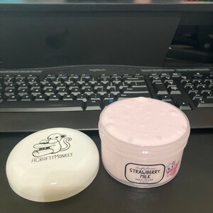 Strawberry Milk, Thick and Glossy Slime, Pink Slime, TNG Slime