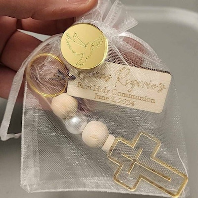 Rosary Favors for Wedding Guests, Personalized Church Wedding Favors ...