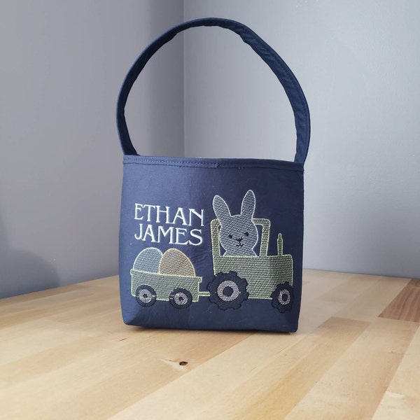 Fabric Handle Basket, PDF Downloadable Sewing Pattern, Easter Basket ...
