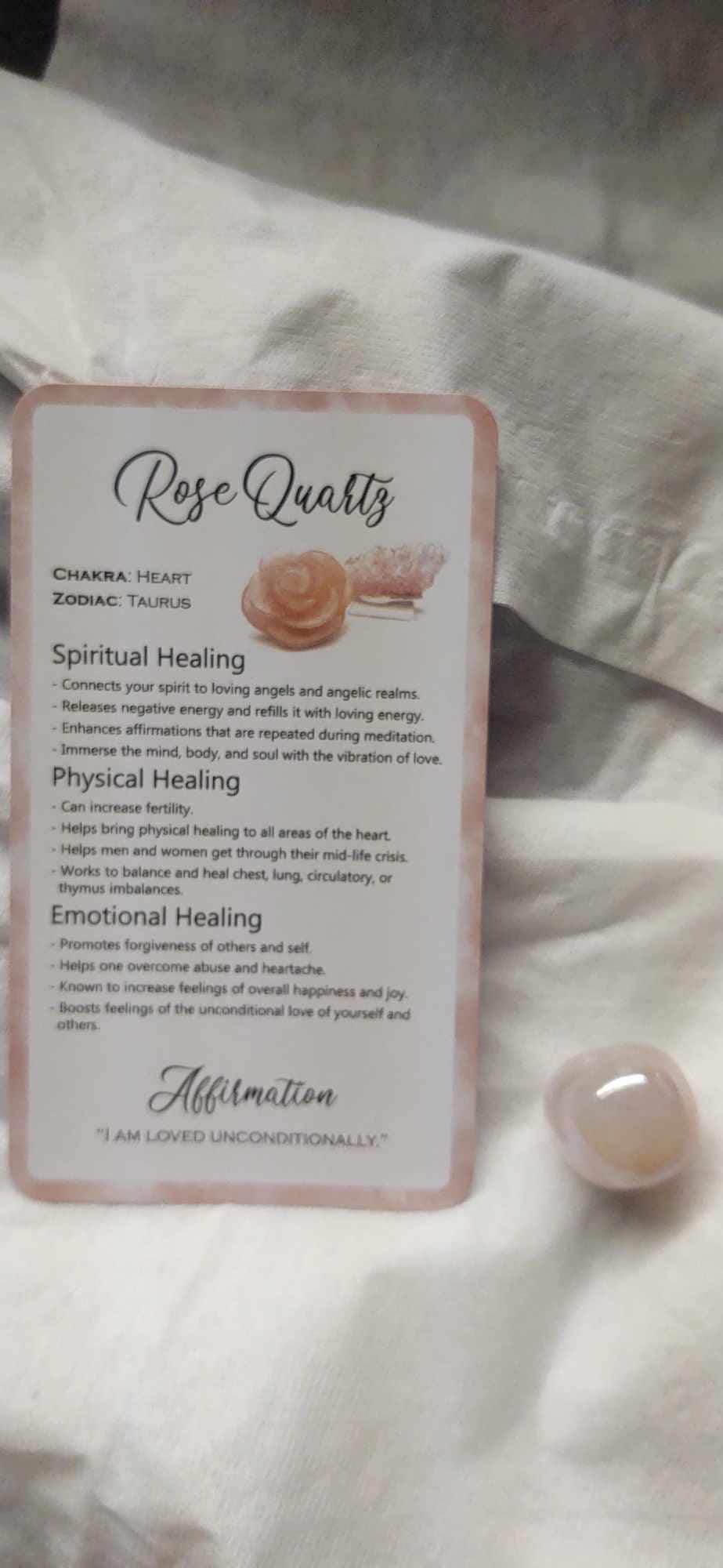 Intuitive 60 Card Crystal Deck - Made By Rachel - Healing Information Cards- Used like Tarot, Oracle or Angel Cards