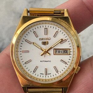 Vintage Refurbished Seiko 5 Automatic 6309a Japan Mens Day