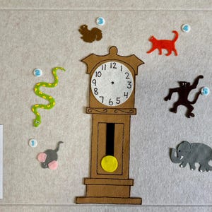 Hickory Dickory Dock Felt Board Story Set, Preschool Teacher