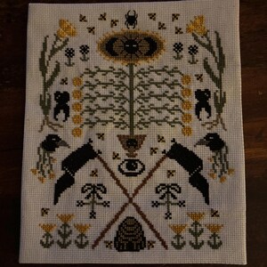 Folk Horror Cross Stitch Pattern / Midsommar / Wickerman / Nature ...