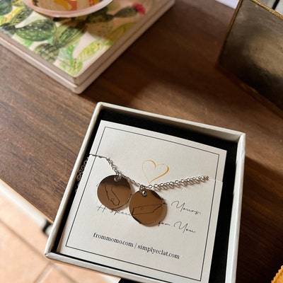 Personalized State Necklace Long Distance Gift State - Etsy