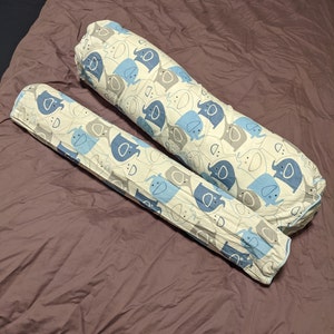 Cotton Bolster Roll COVER Any Length 4 6 8 10 12 Diameter Cover Neck