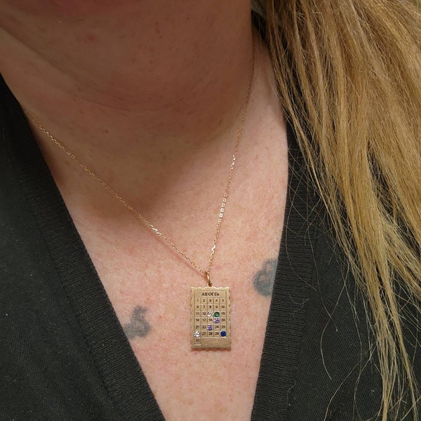 Calendar Birthstone Necklace By Caitlyn Minimalist Engraved Birthday calendar-birthstone-necklace-by-caitlyn-minimalist-engraved-birthday