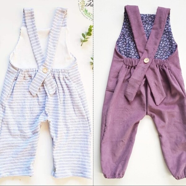 PDF Pattern - Beatnik Overalls - Babies/toddlers - Premie to 5-6T ...