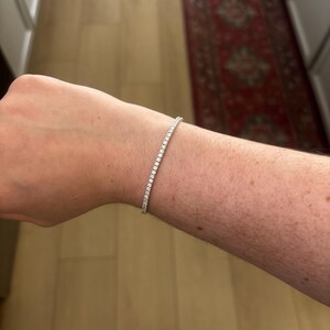 2 Carat Lab Grown Diamond Tennis Bracelet, Lab Round Diamond