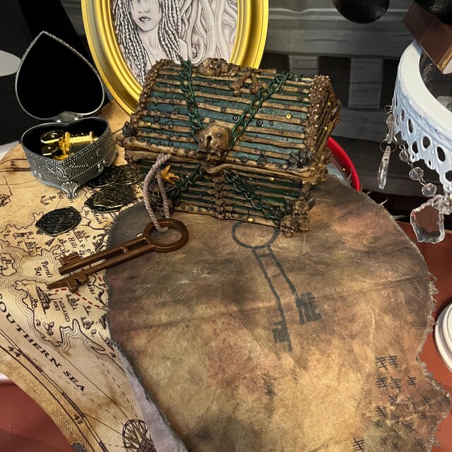 海賊風キードローイング デッドマンズ・チェスト キャンバス