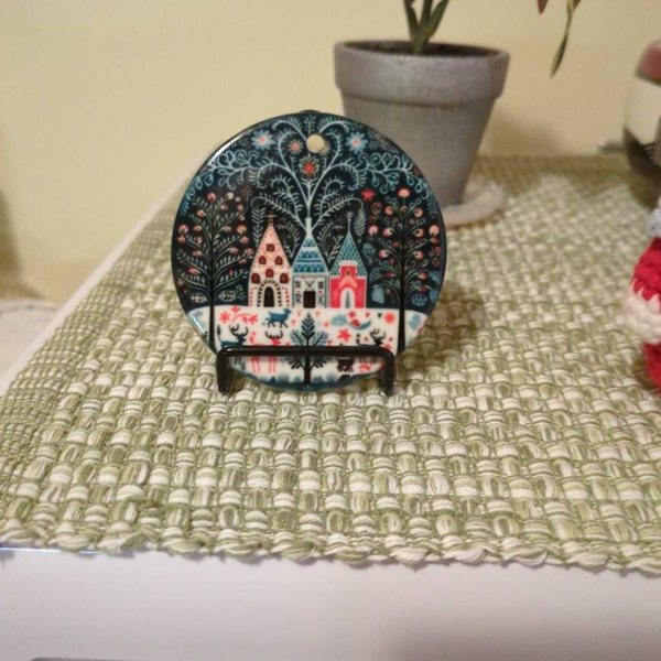 View of Scandinavian Christmas Ornaments Swedish Folk Art Gift Norwegian ...
