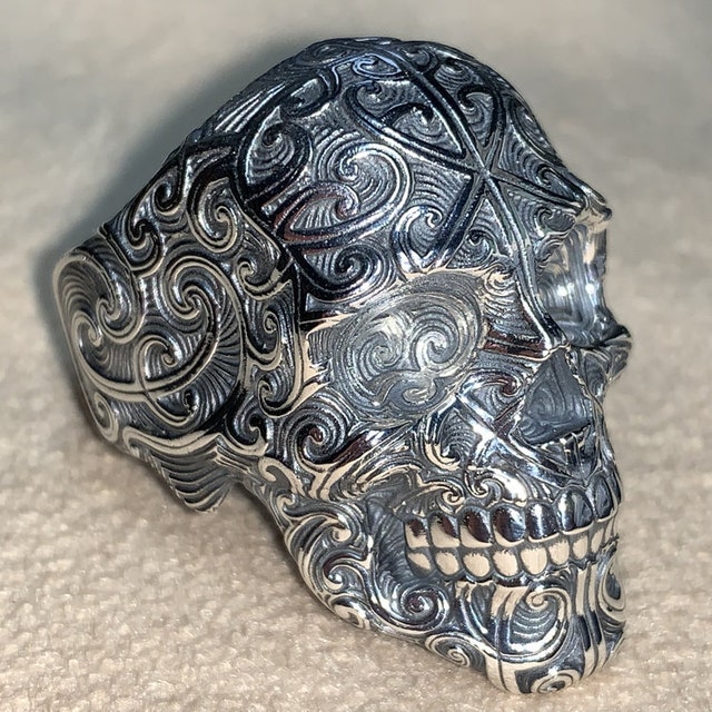 Hemonga Skullring Etsy