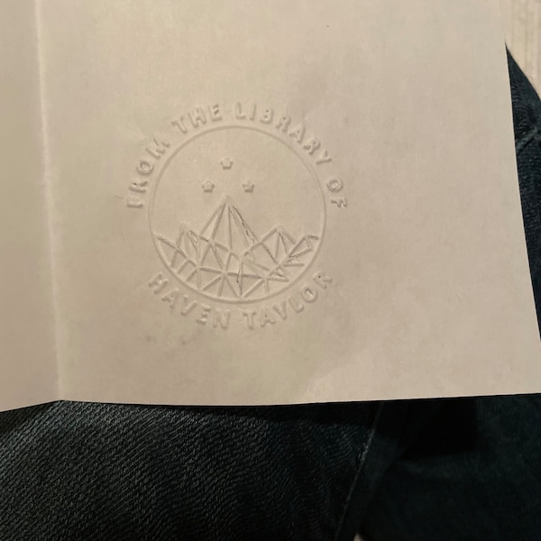 Book Embosser Custom Made for You to Personalize Library Books! Choose ...