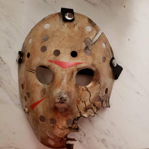 Jason Mask With Heavy Damage - Etsy